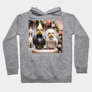 Cockatiel calopsitte wedding Hoodie